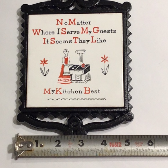 Vintage Cast Iron Kitchen Trivet - Picture 5 of 5